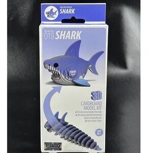 Eugy Shark 3D Cardboard Model Kit 019 Great White Ocean DIY Puzzle New